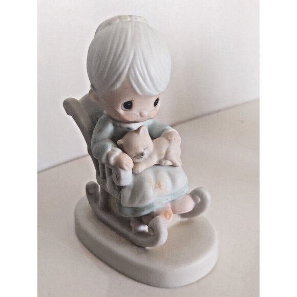 Jonathan & David Precious Moments Enesco 1979 Figurine "Purr-fect Grandma" - Picture 2 of 10